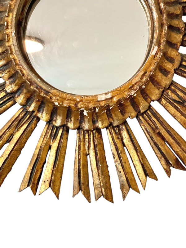 19th Century French Giltwood Sunburst Mirror