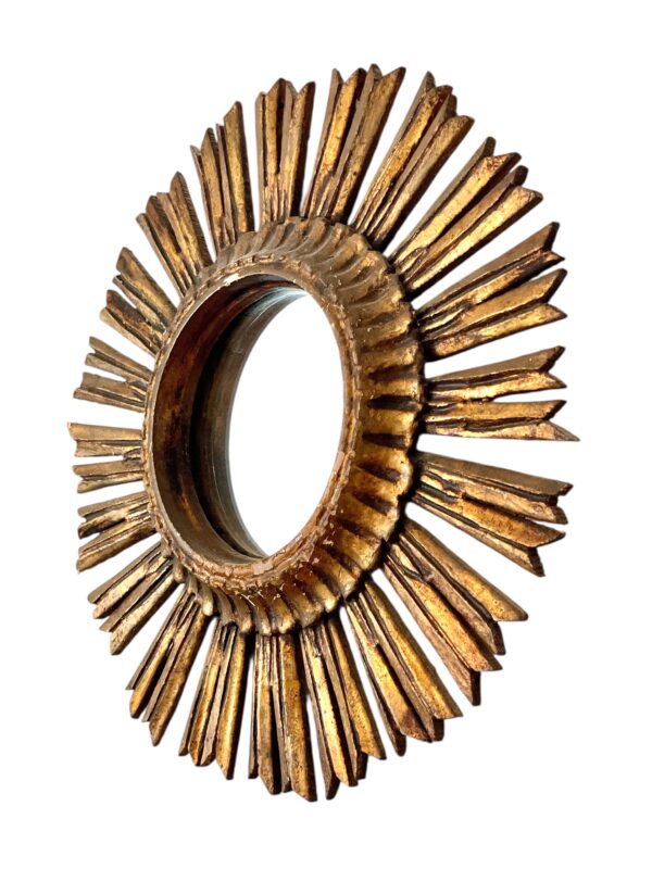 19th Century French Giltwood Sunburst Mirror