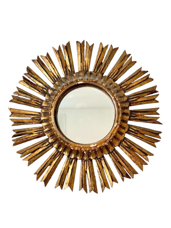 19th Century French Giltwood Sunburst Mirror