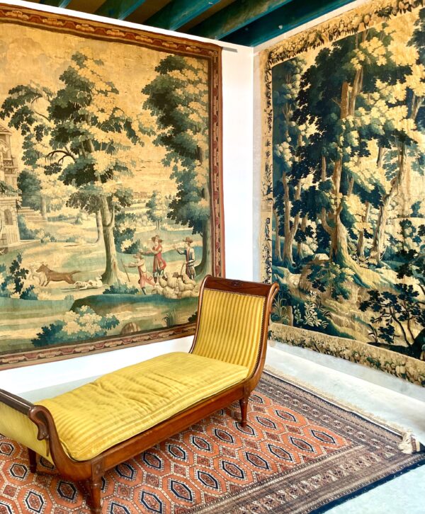 18th Century Rare Fine Pastoral Abusson Tapestry