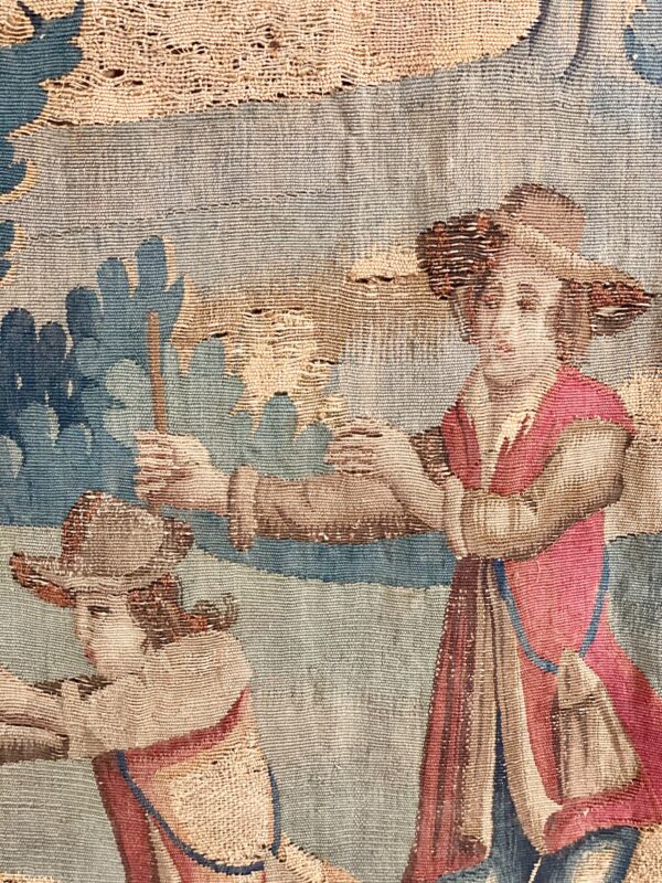 18th Century Rare Fine Pastoral Abusson Tapestry