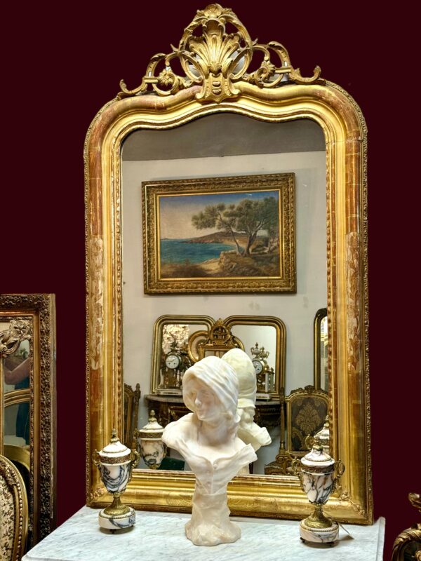 19th Century Louis Philippe Giltwood Mirror