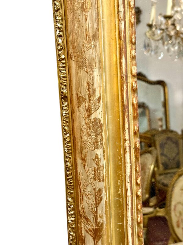 19th Century Louis Philippe Giltwood Mirror