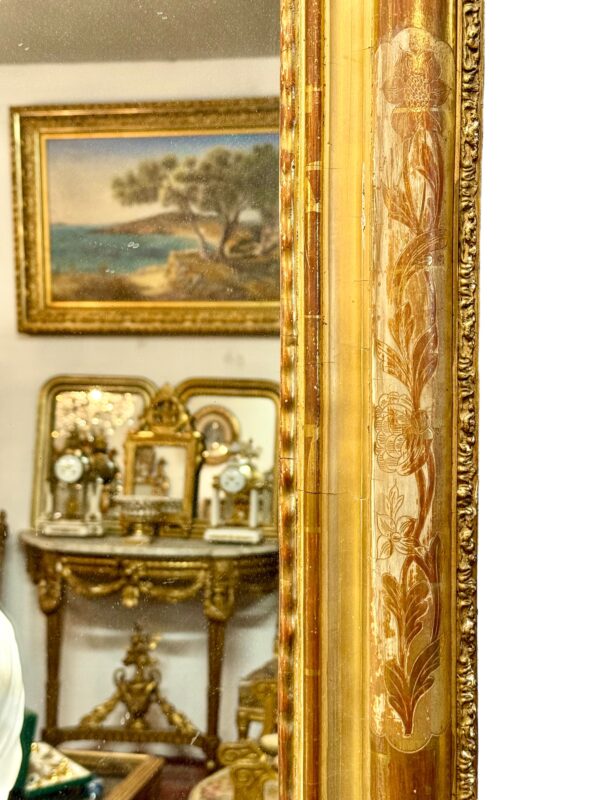 19th Century Louis Philippe Giltwood Mirror