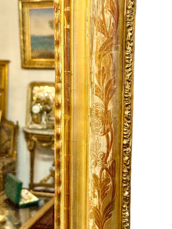 19th Century Louis Philippe Giltwood Mirror
