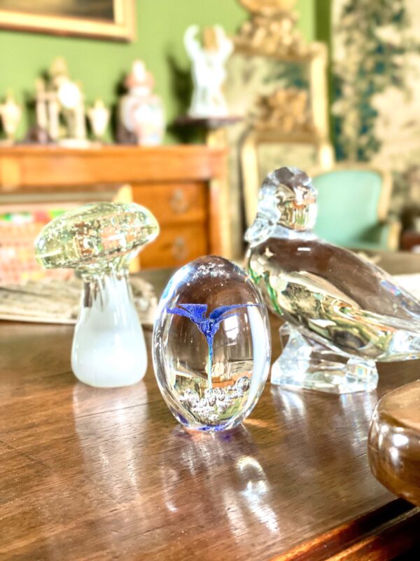 20th Century Murano Blown Glass Paperweight Mushroom