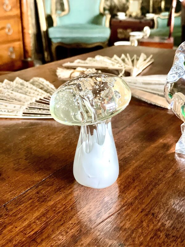 20th Century Murano Blown Glass Paperweight Mushroom