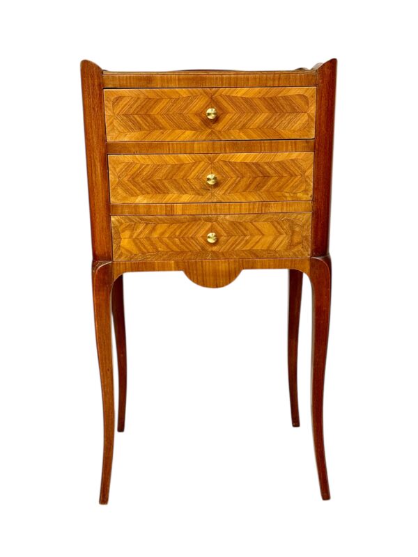 Pair of Inlaid Nightstands, Early 20th Century