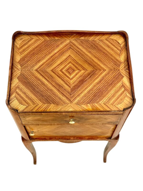 Pair of Inlaid Nightstands, Early 20th Century - Image 11