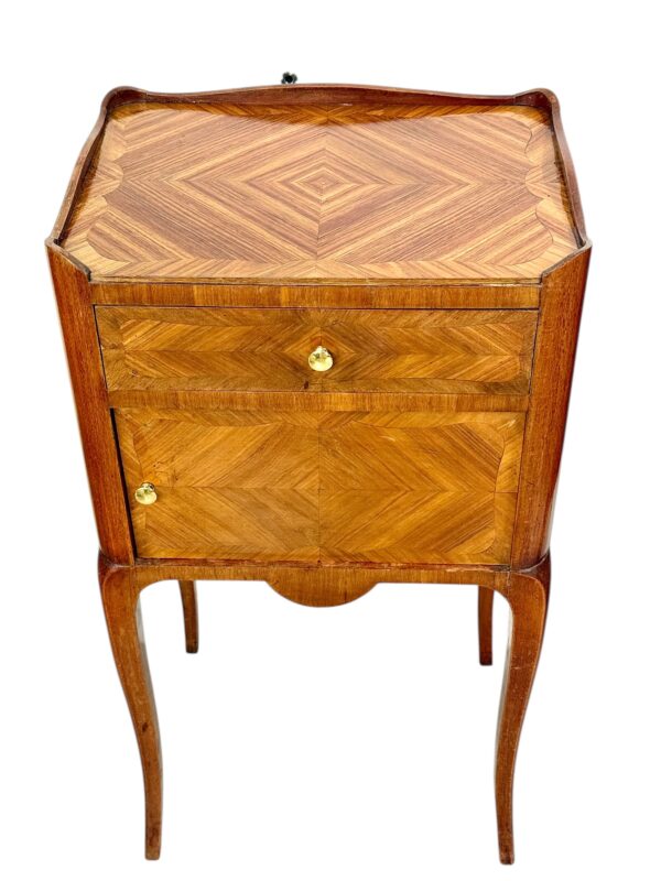 Pair of Inlaid Nightstands, Early 20th Century