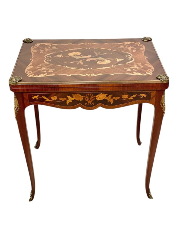 19th Century Game Table with Marquetry