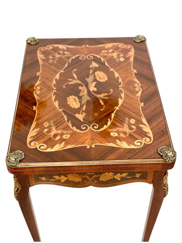 19th Century Game Table with Marquetry - Image 11