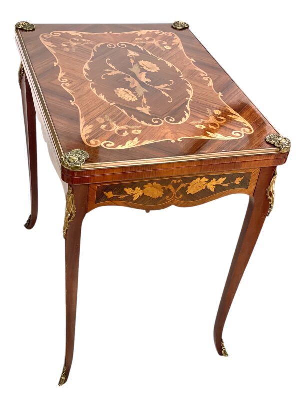 19th Century Game Table with Marquetry