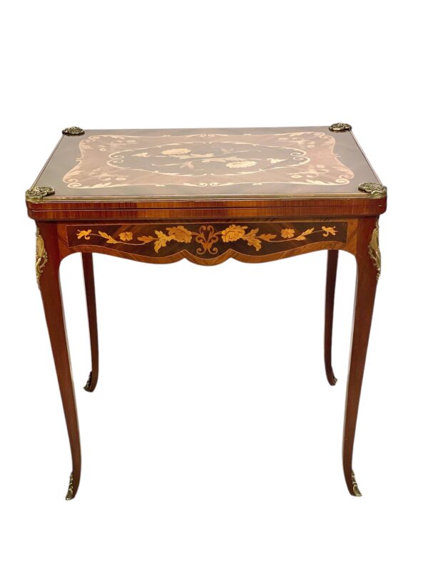 19th Century Game Table with Marquetry