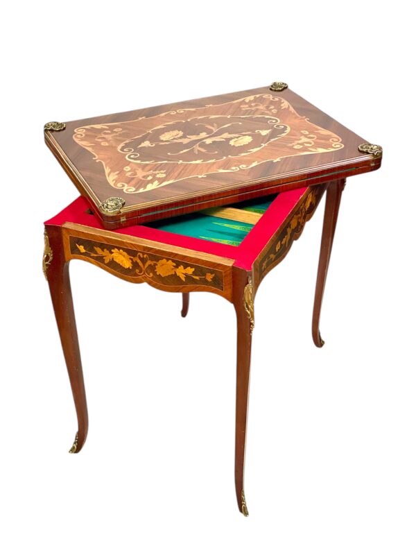 19th Century Game Table with Marquetry - Image 3