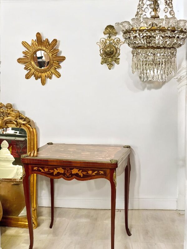 19th Century Game Table with Marquetry - Image 21