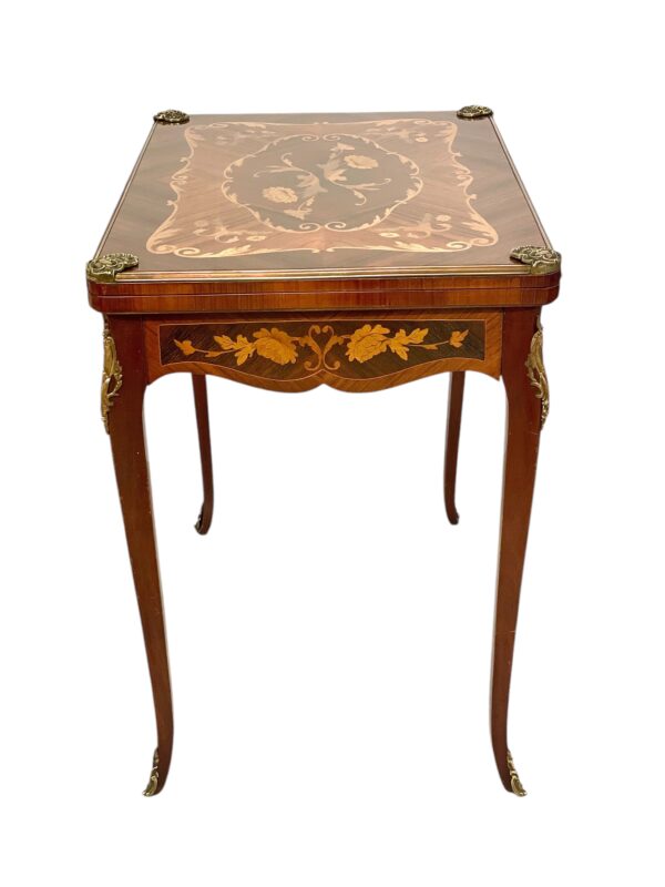 19th Century Game Table with Marquetry