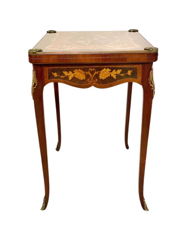 19th Century Game Table with Marquetry - Image 9