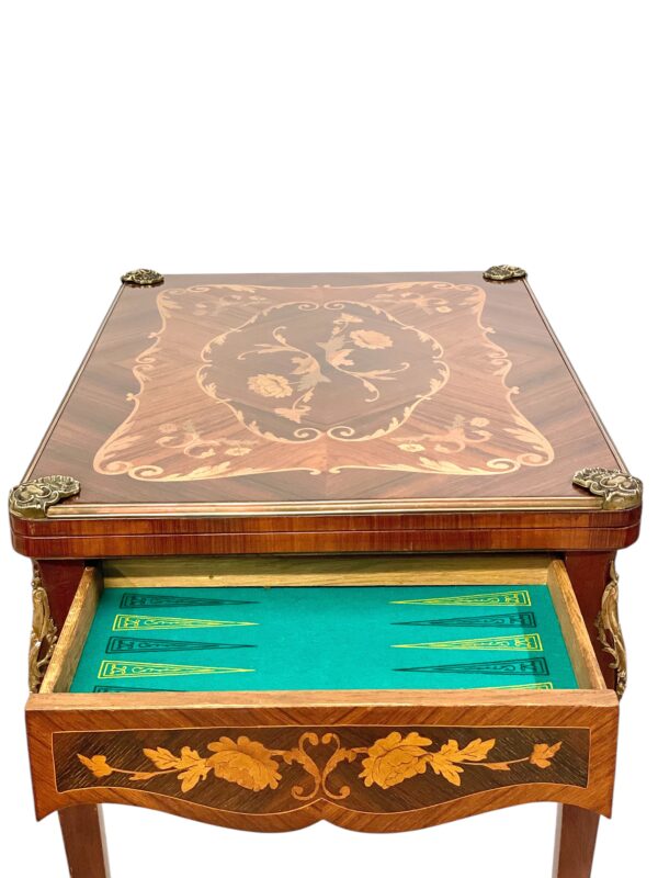 19th Century Game Table with Marquetry - Image 10