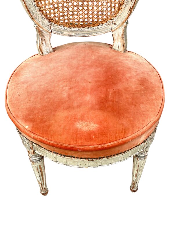 Rare Set of 14 Louis XVI Period Dining Chairs