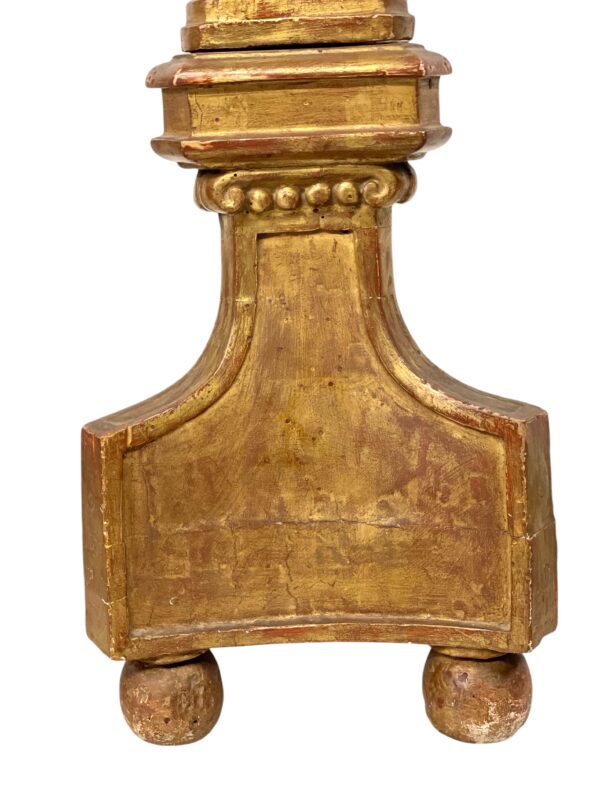 18th Century Giltwood Pricket Candlestick - Image 13