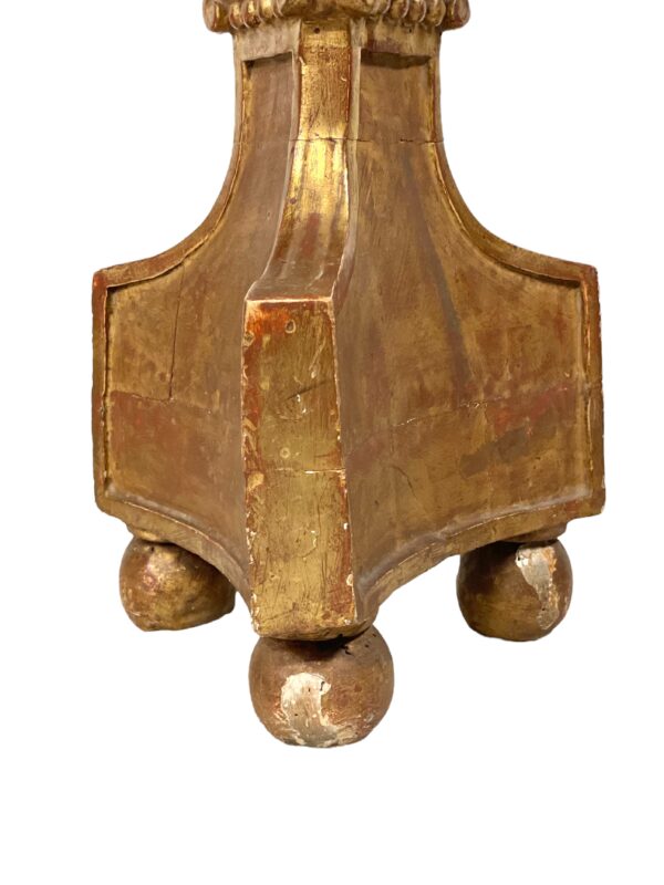 18th Century Giltwood Pricket Candlestick