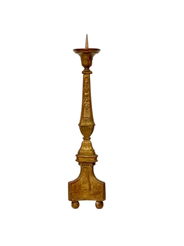 18th Century Giltwood Pricket Candlestick - Image 16