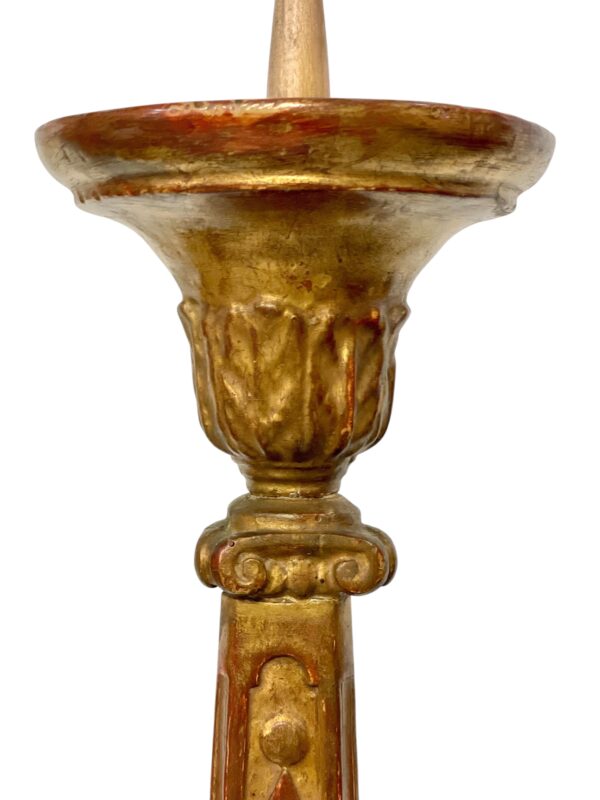 18th Century Giltwood Pricket Candlestick