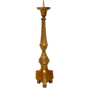 18th Century Giltwood Pricket Candlestick