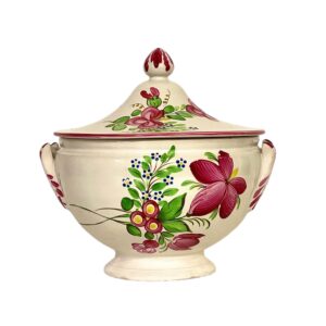 19th Century Faience Soup Tureen, Keller & Guérin Style, Lunéville