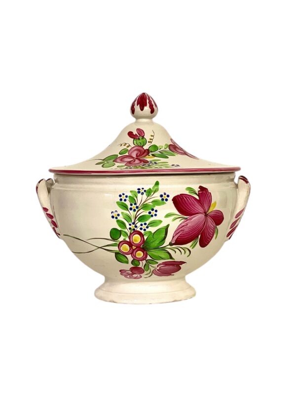 19th Century Faience Soup Tureen, Keller & Guérin Style, Lunéville