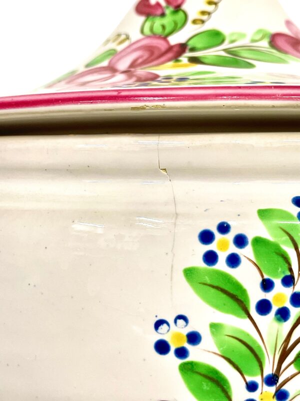 19th Century Faience Soup Tureen, Keller & Guérin Style, Lunéville