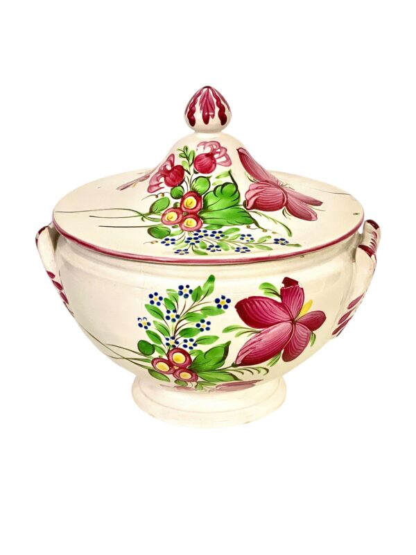 19th Century Faience Soup Tureen, Keller & Guérin Style, Lunéville