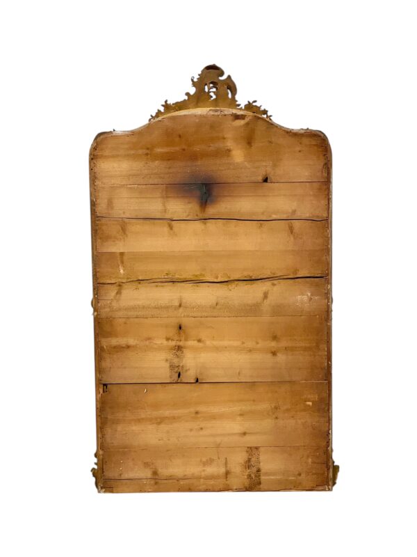 19th Century Large Giltwood Bevelled Rococo Mirror