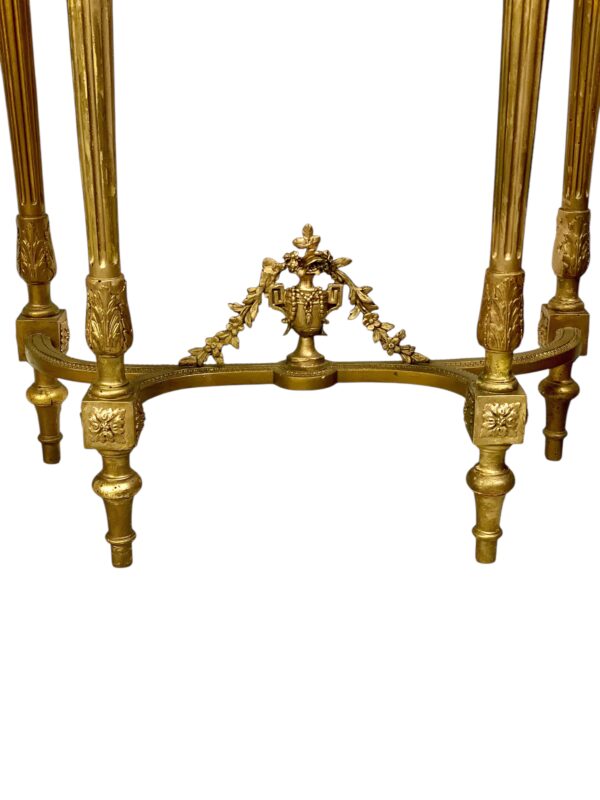 19th Century Louis XVI Style Giltwood Console with Original Marble Top