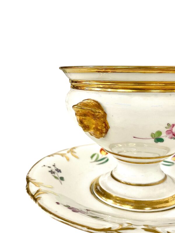 19th Century Pair of Paris Porcelain Lidded Confituriers with Fixed Underplates - Image 20