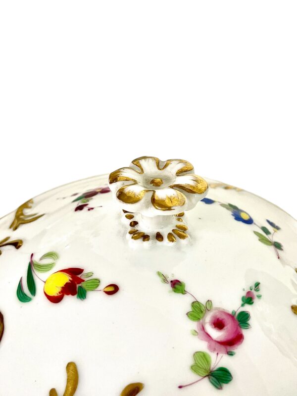 19th Century Pair of Paris Porcelain Lidded Confituriers with Fixed Underplates - Image 21