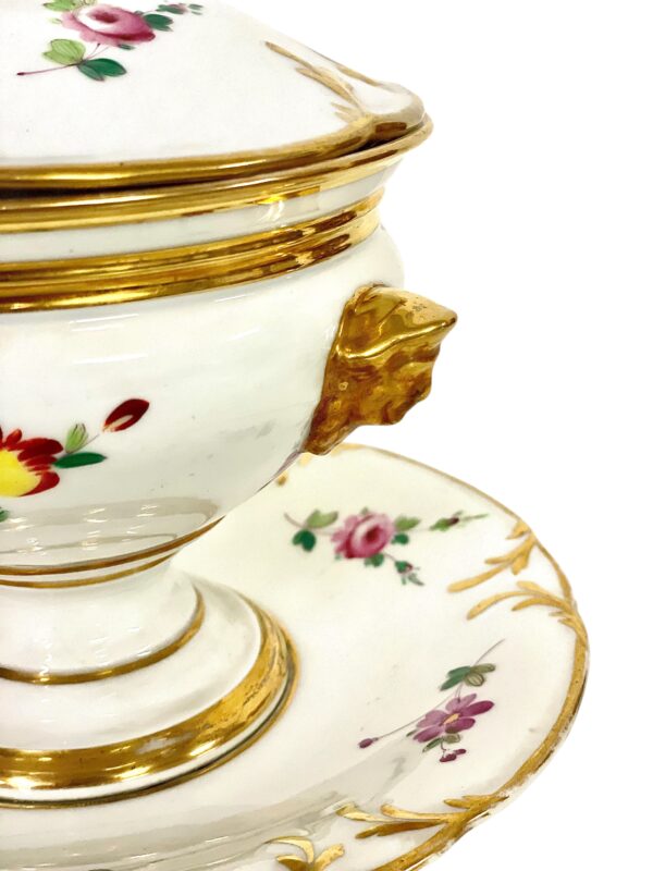 19th Century Pair of Paris Porcelain Lidded Confituriers