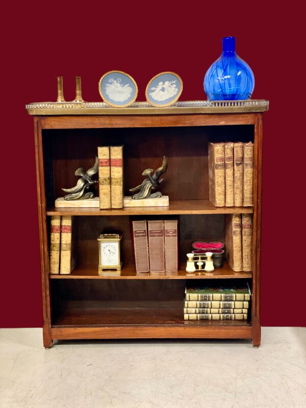 Bookshelf or Bibus with Marble Top and Brass Gallery, 19th Century - Image 20