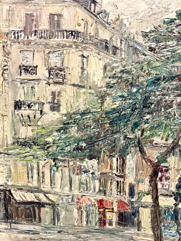 Oil Painting of Montmartre, Paris 1968 – Signed Dalian