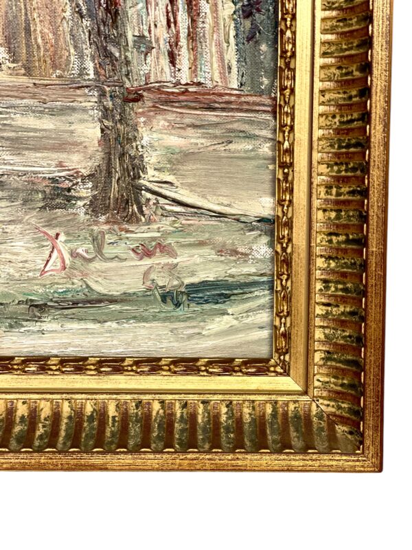 Oil Painting of Montmartre, Paris 1968 – Signed Dalian - Image 5