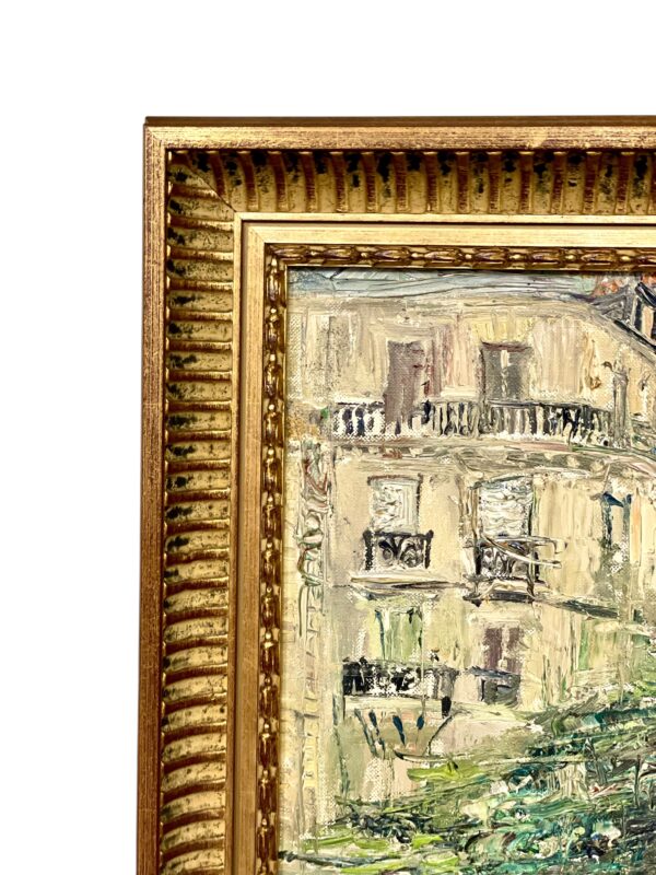 Oil Painting of Montmartre, Paris 1968 – Signed Dalian