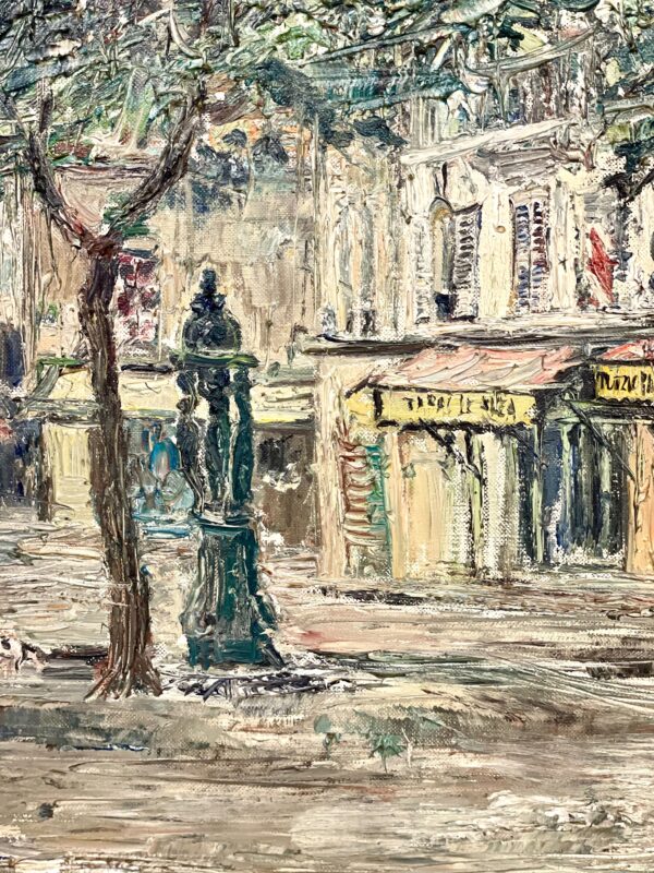 Oil Painting of Montmartre, Paris 1968 – Signed Dalian