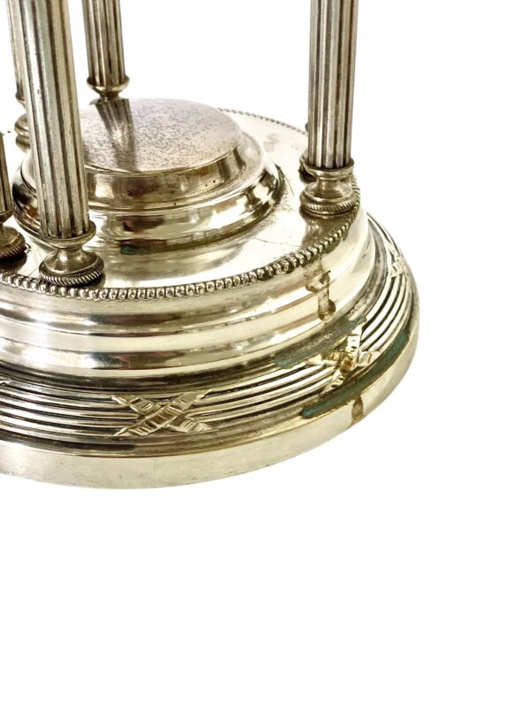 1880s Silver Plated & Crystal Centerpiece