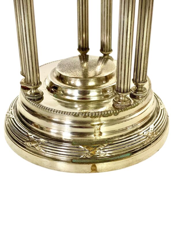 1880s Silver Plated & Crystal Centerpiece