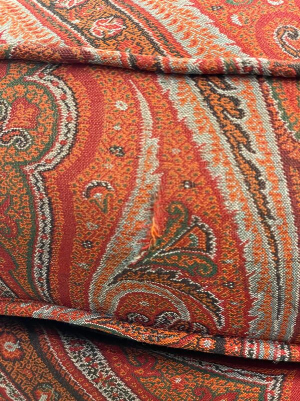 18th Century Directoire Bergère Chair with Paisley Upholstery - Image 19