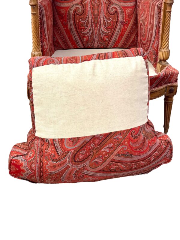 18th Century Directoire Bergère Chair with Paisley Upholstery - Image 23
