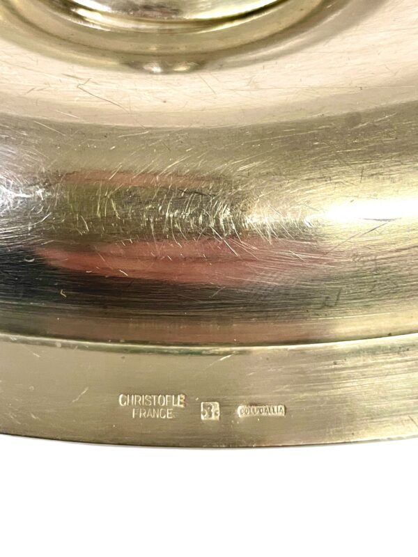 1930s Rare Christofle Gallia Silver Plated Sauce Boat with Eagle Handle