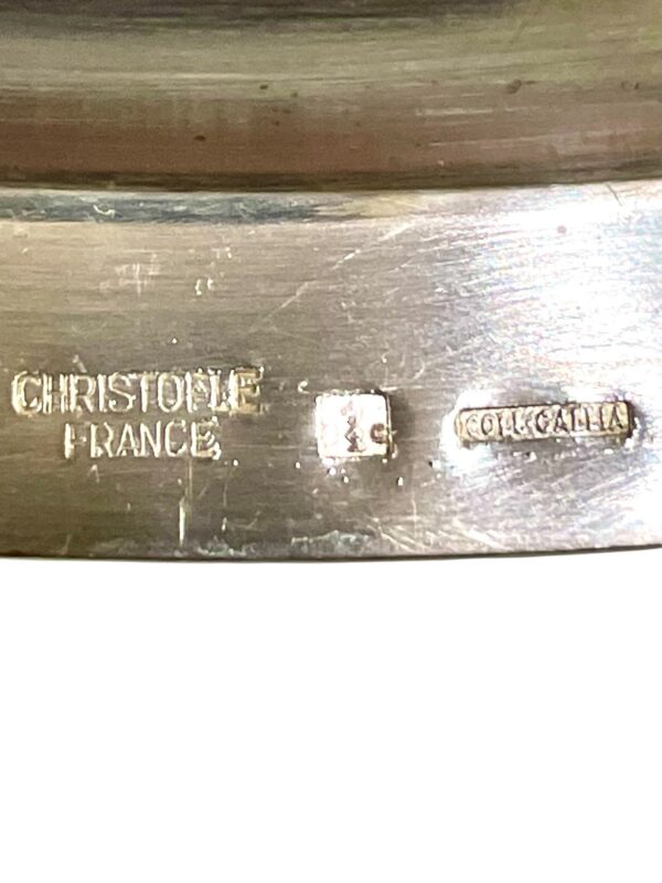 1930s Rare Christofle Gallia Silver Plated Sauce Boat with Eagle Handle