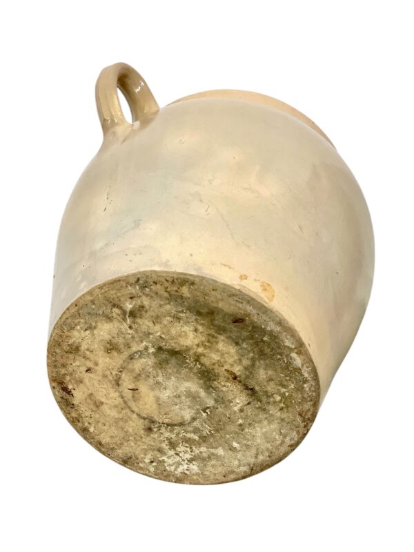19th Century Large Glazed Terracotta Confit Pot with Lid and Handles - Image 16
